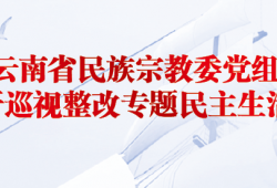 云南省民族宗教委党组 召开巡视整改专题民主生活会
