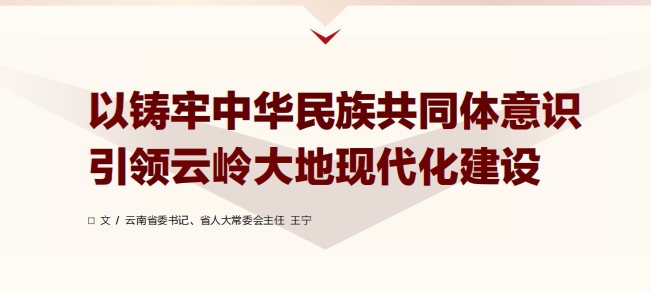 以铸牢中华民族共同体意识引领云岭大地现代化建设
